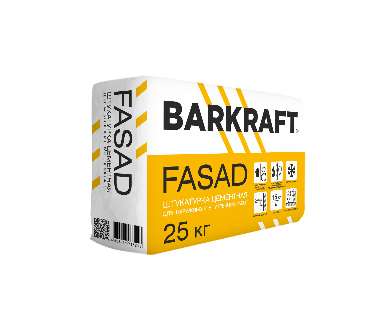 Цементная штукатурка FASAD BARKRAFT, 25 кг