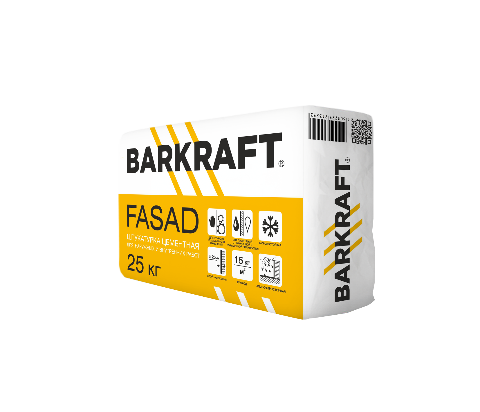 Цементная штукатурка FASAD BARKRAFT, 25 кг