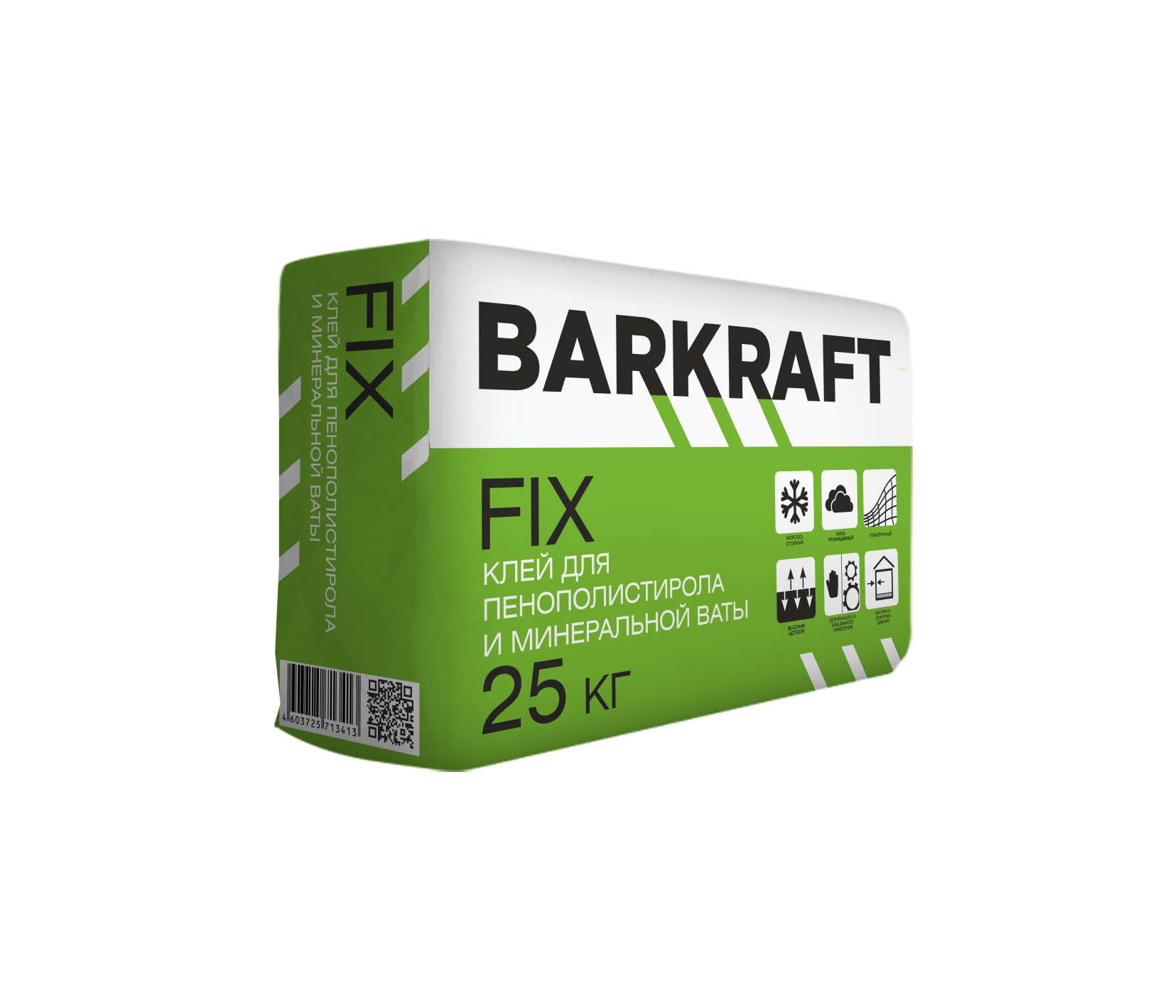 Клей армировочный для пенополистирола и минеральной ваты FIX BARKRAFT, 25 кг
